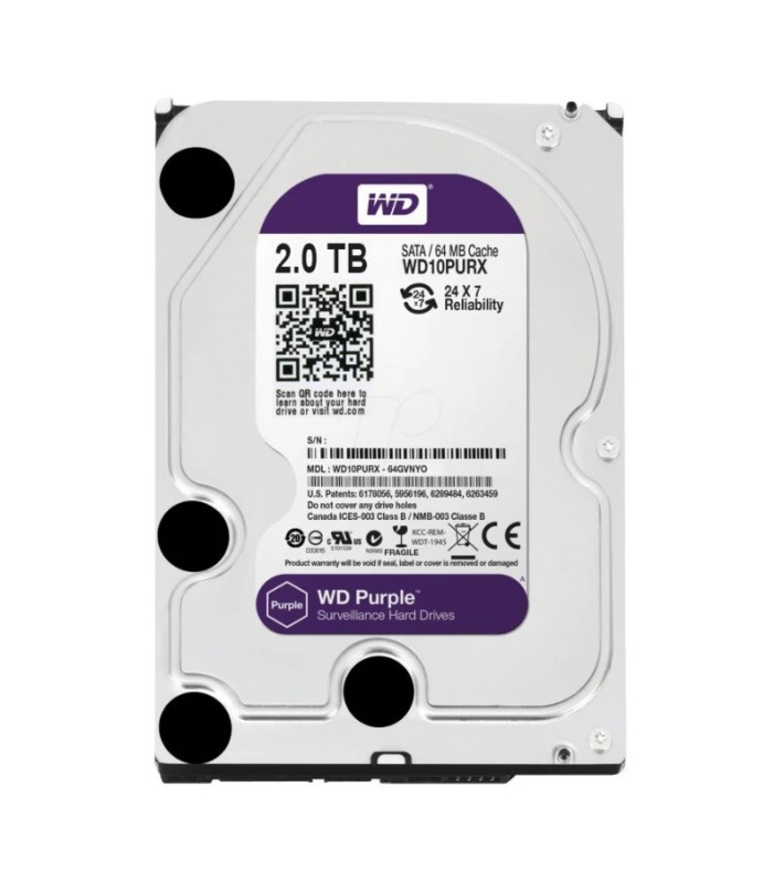 WESTERN DIGITAL HDD-2TB PUR WESTERN DIGITAL HDD-2TB PUR